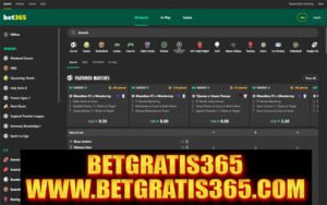 Tampilan antarmuka pengguna situs Bet365 yang ramah pengguna