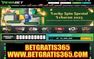 Promo Dewabet Betgratis dengan freebet Rp 15.000 tanpa perlu deposit